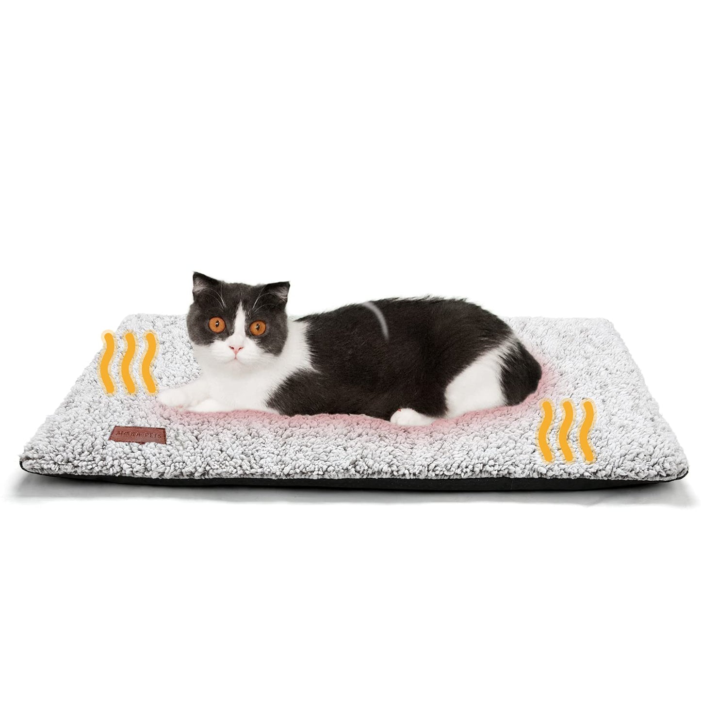 Frestano™ Self-Warming Cat & Dog Bed – Thermal Pet Pad, 24x18 inch, Removable Cover, Non-Slip Bottom, Washable, Non-Electric