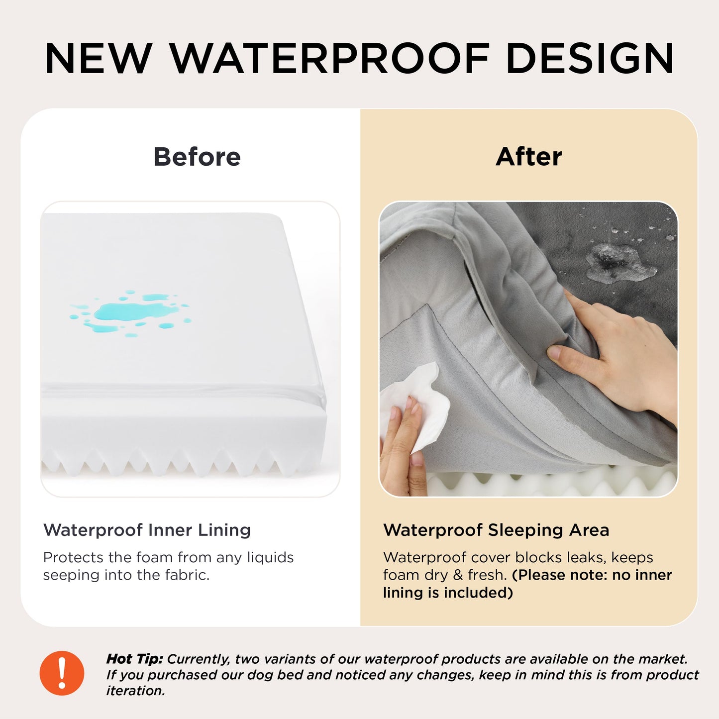 Frestano™ Orthopedic Dog Bed – Large, Washable, Waterproof Pet Couch with Removable Cover & Non-Skid Bottom, 35