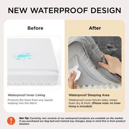 Frestano™ Orthopedic Dog Bed – Large Size, Washable, Waterproof, Comfort Couch with Removable Cover, Non-Skid Bottom, 35